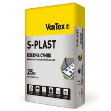 VarTex S-PLAST Клеюча суміш для теплоізоляції фасадів (приклеювання пінопласту), 25 кг